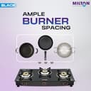 Milton Premium 3 Burner Glass Top view 2