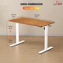 Lukzer Electric Standing Desk EST-003 view 2