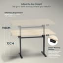 JIN Office Octave Electric Desk view 6