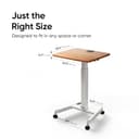 Frido Portable Standing Desk with Wheels view 2