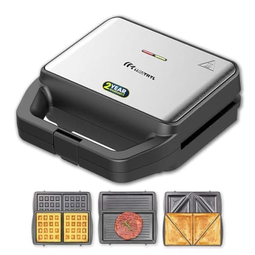 truTRTL 3-in-1 Grill, Sandwich & Waffle Maker