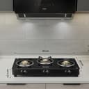 Prestige Iris 3 Burner Glass Top view 3