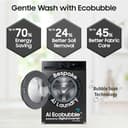 Samsung 9 kg AI EcoBubble Front Load (WW90DG5U24AXTL) view 4