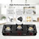 Butterfly Smart 3 Burner Glass Top view 3