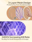 COSTAR 2-in-1 Foldable Mosquito Racket view 4