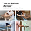 Frido Portable Standing Desk with Wheels view 5