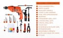 BLACK+DECKER HD555KMPR 550W Hammer Drill Kit (100 Pcs) view 4