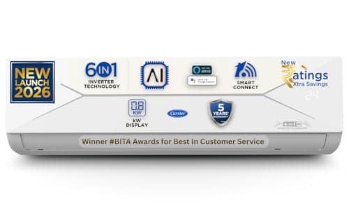 Carrier 1.5 Ton 5 Star WiFi Flexicool Inverter Split AC