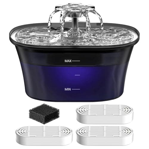 Qpets 2.5L Stainless Steel Fountain