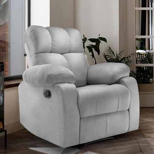 Little NAP Helios Soft Suede Fabric Manual Recliner (1 Seater)