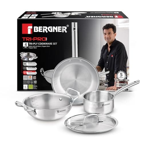 Bergner Tripro 4 Pc Triply Set