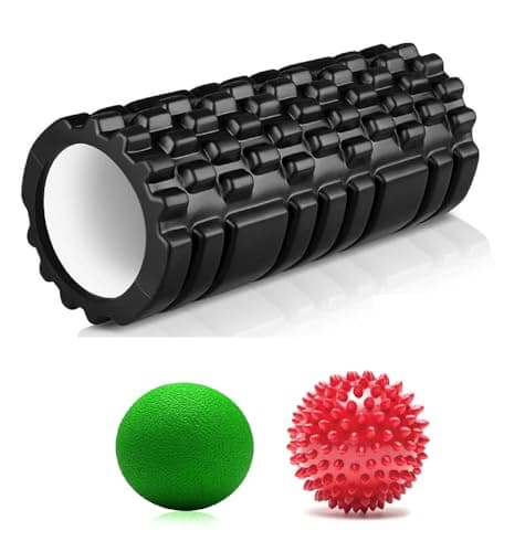 Bodylastics 45cm Foam Roller + Lacrosse & Spike Ball