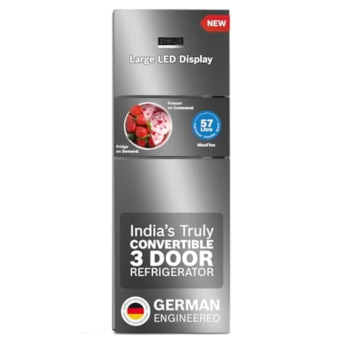 Bosch 303L 3 Star MaxFlex Convert Triple Door Refrigerator
